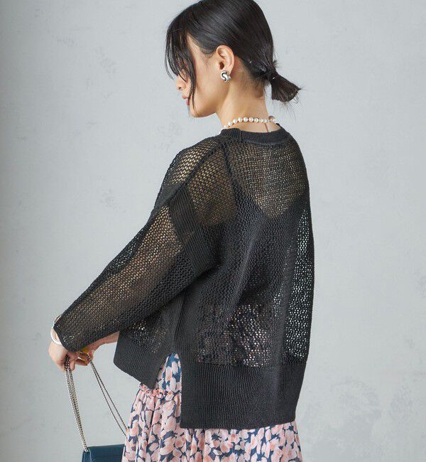 SHIPS for women「〈手洗い可能〉メッシュ ニット ◇」|ニット・セーター|