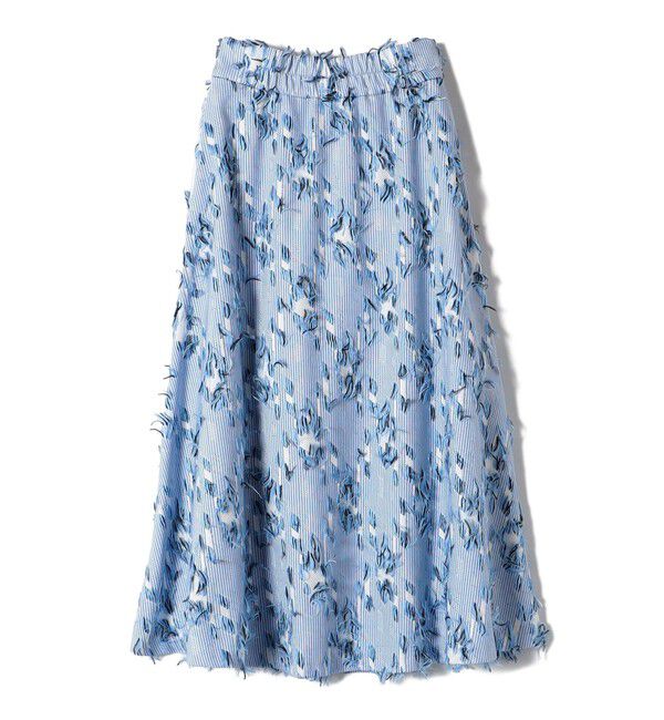 SHIPS Colors 「SHIPS Colors:フリンジ ジャカード フレア スカート」|フレア|