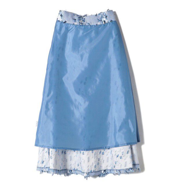 SHIPS Colors 「SHIPS Colors:フリンジ ジャカード フレア スカート」|フレア|