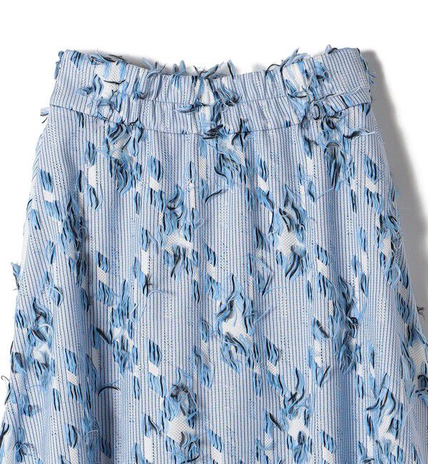 SHIPS Colors 「SHIPS Colors:フリンジ ジャカード フレア スカート」|フレア|