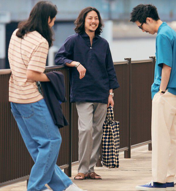 SHIPS「SHIPS: SOLOTEX(R) リネン 7スリーブ カプリシャツ」|シャツ・ブラウス|