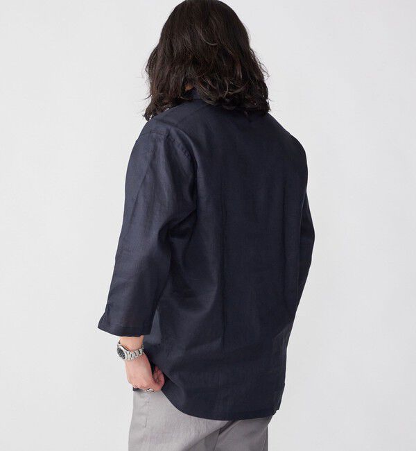 SHIPS「SHIPS: SOLOTEX(R) リネン 7スリーブ カプリシャツ」|シャツ・ブラウス|