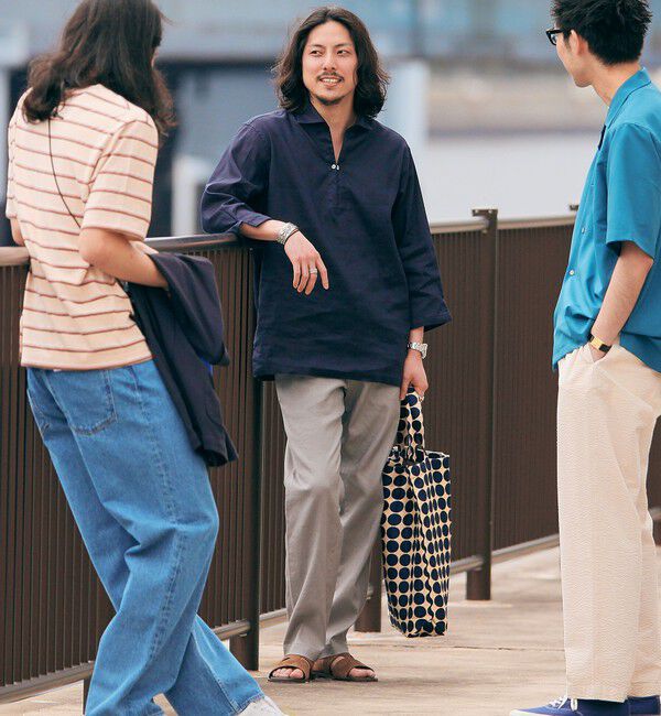 SHIPS「SHIPS: SOLOTEX(R) リネン 7スリーブ カプリシャツ」|シャツ・ブラウス|