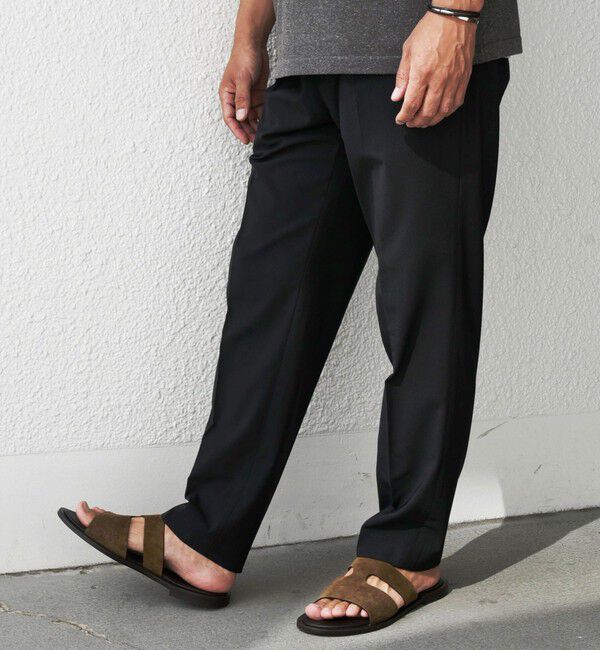 SHIPS any「SHIPS any: COOLMAX ジャストレングス テーパード パンツ ＜セットアップ対応＞◇」|チノ|ダークグレー