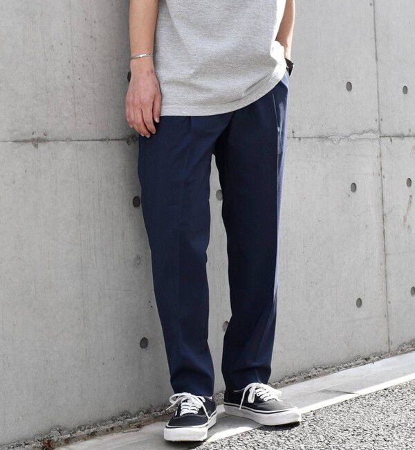 SHIPS any「SHIPS any: COOLMAX ジャストレングス テーパード パンツ ＜セットアップ対応＞◇」|チノ|