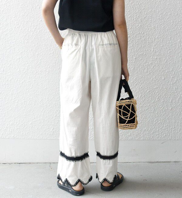 SHIPS any「bon_meur:〈洗濯機可能〉ブランケット エンブロイダリー パンツ」|その他|