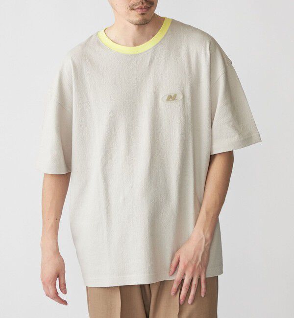 SHIPS「SHIPS: コットン クレープ クルーネック Tシャツ」|Tシャツ・カットソー|ライトグレー