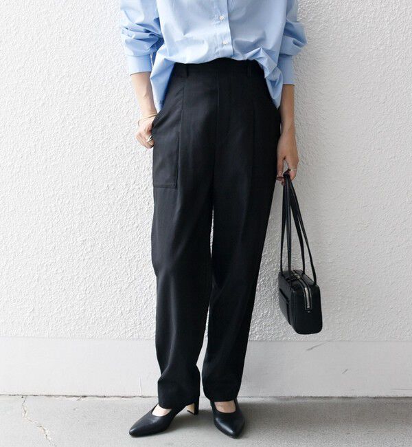 SHIPS any「SHIPS any:〈洗濯機可能〉コクーン ワーク カーゴ パンツ」|カーゴ|