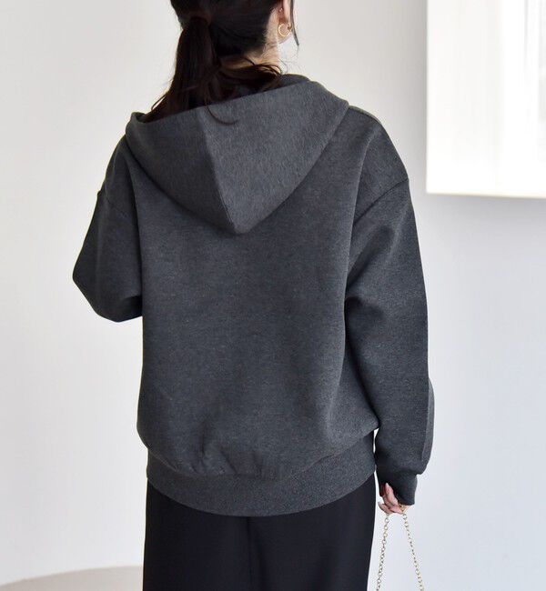 quaranciel「quaranciel:〈洗濯機可能〉ポンチ ダブルジップ スウェット パーカー」|パーカー|