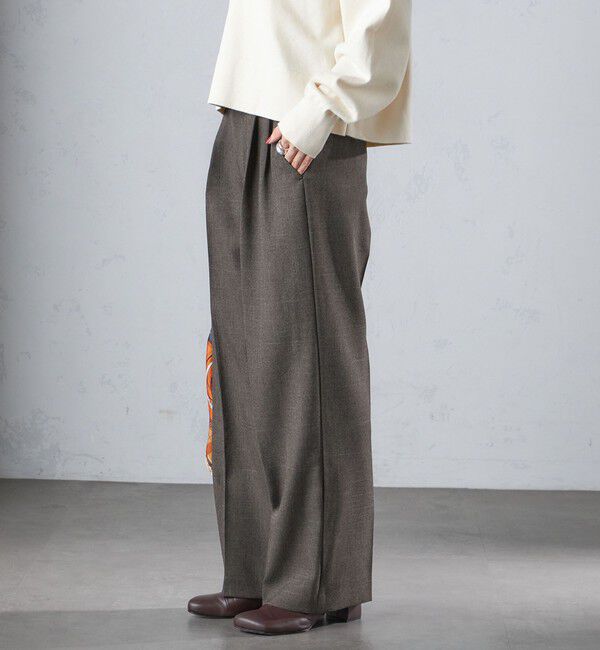 SHIPS for women「〈手洗い可能〉シャーク ツイード タック パンツ」|その他|