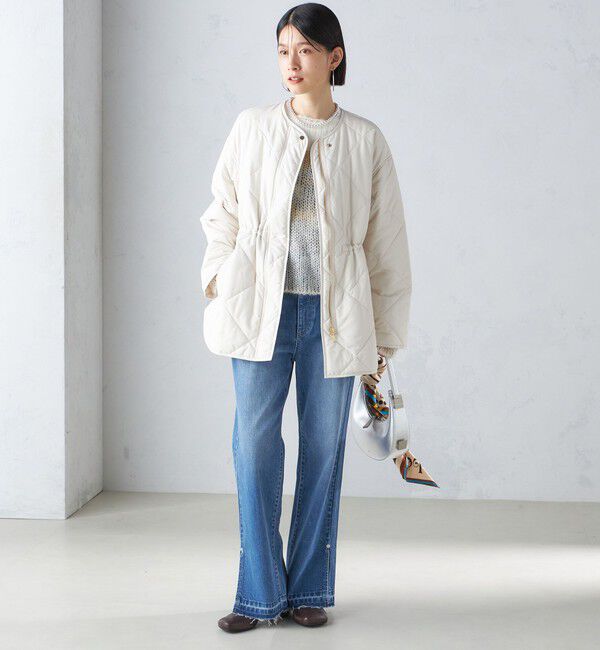 SHIPS for women「〈手洗い可能〉キルティング サイドジップ ブルゾン」|ブルゾン・スタジャン|