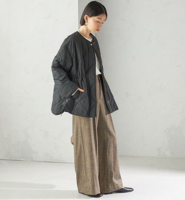 SHIPS for women「〈手洗い可能〉キルティング サイドジップ ブルゾン」|ブルゾン・スタジャン|