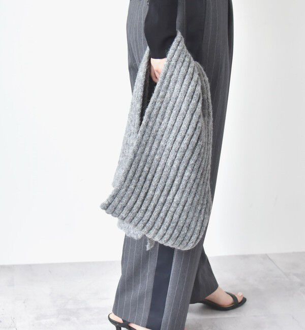 quaranciel「quaranciel: リブ ボリューム ロング マフラー」|マフラー|