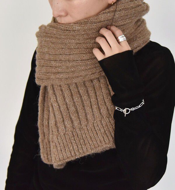 quaranciel「quaranciel: リブ ボリューム ロング マフラー」|マフラー|