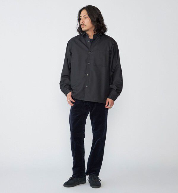 SHIPS「SHIPS: CORDURA(R) ウール リラックス レギュラーカラー シャツ」|シャツ・ブラウス|