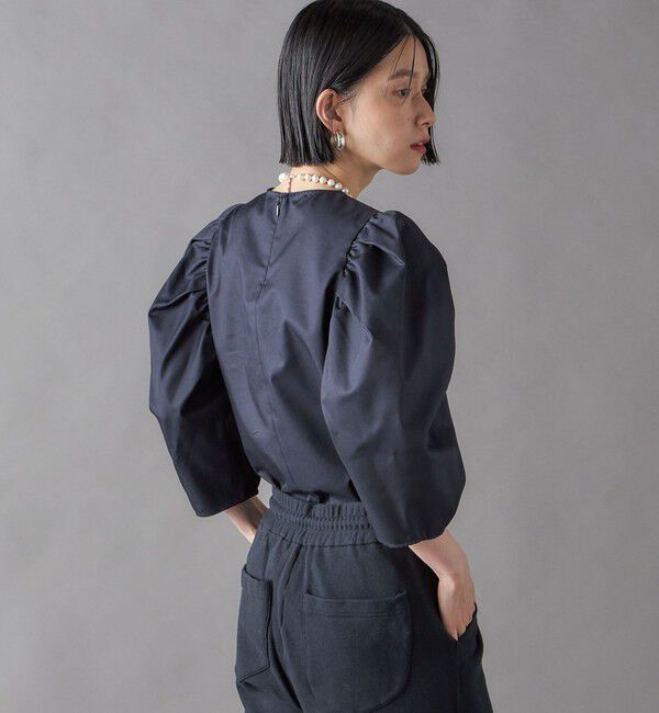 SHIPS for women「SHIPS NINE CASE:〈洗濯機可能〉パフスリーブ ブラウス」|シャツ・ブラウス|