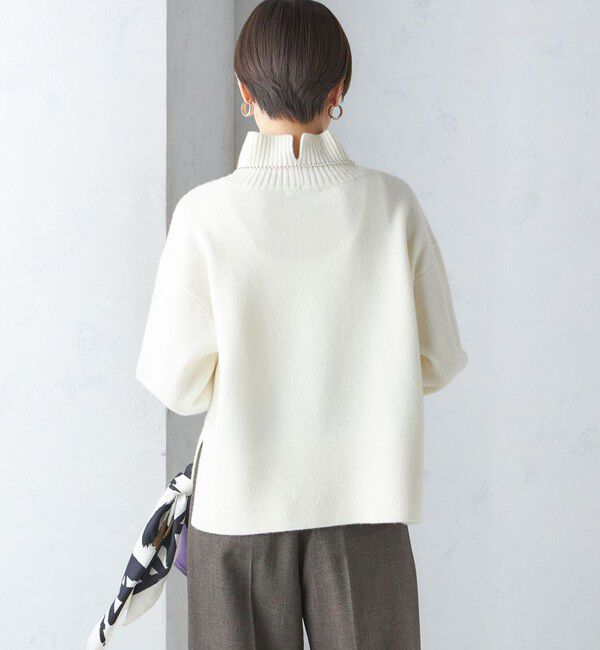 SHIPS for women「〈手洗い可能〉7G ウール カシミヤ ハイネック プルオーバー」|ニット・セーター|