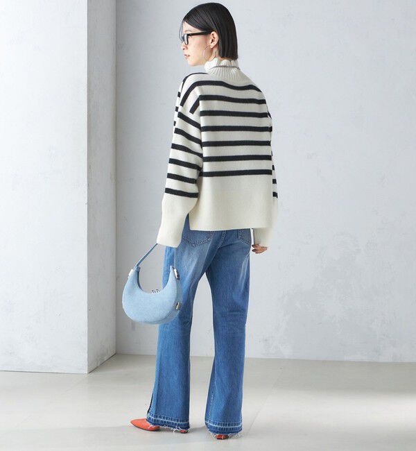 SHIPS for women「〈手洗い可能〉7G ウール カシミヤ ハイネック プルオーバー」|ニット・セーター|