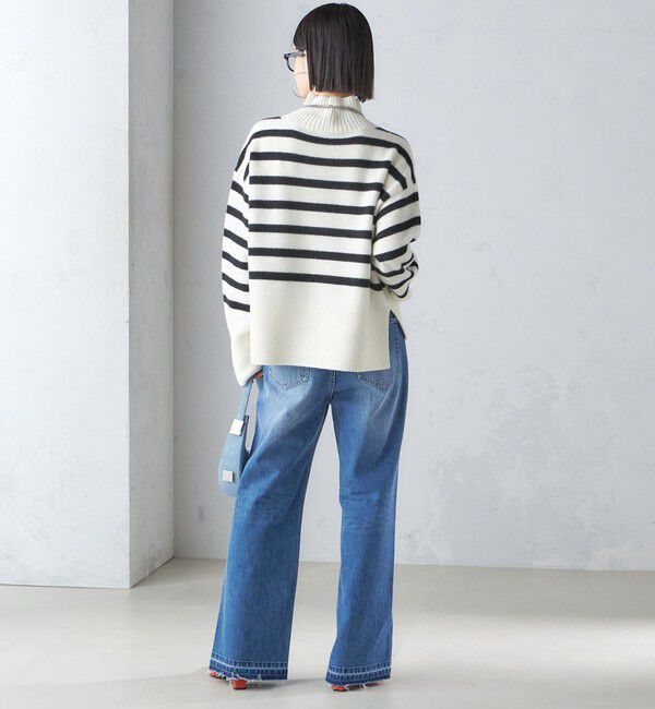 SHIPS for women「〈手洗い可能〉7G ウール カシミヤ ハイネック プルオーバー」|ニット・セーター|