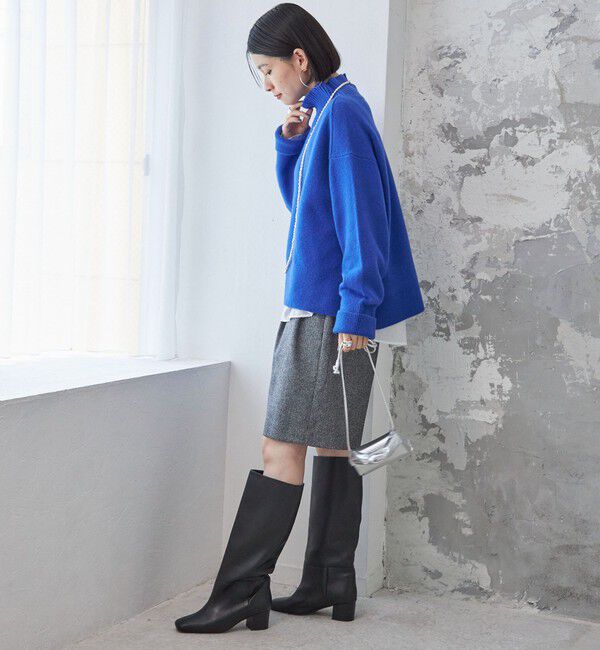 SHIPS for women「〈手洗い可能〉7G ウール カシミヤ ハイネック プルオーバー」|ニット・セーター|