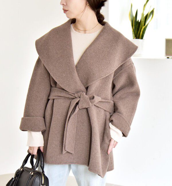 quaranciel「《一部追加予約》quaranciel: リバー ケープ ショート コート 25AW」|その他|