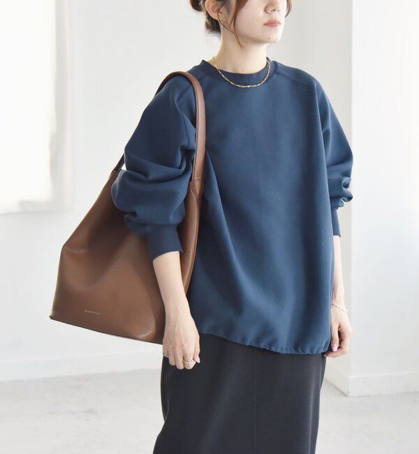 quaranciel「《一部追加予約》quaranciel:〈洗濯機可能〉ポンチ ドロスト ルーズ プルオーバー」|スウェット・ジャージ|