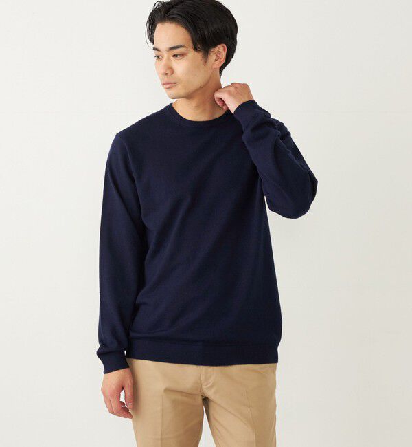 SHIPS Colors 「SHIPS Colors:〈手洗い可能〉アンチピリング 12G クルーネック ニット」|ニット・セーター|