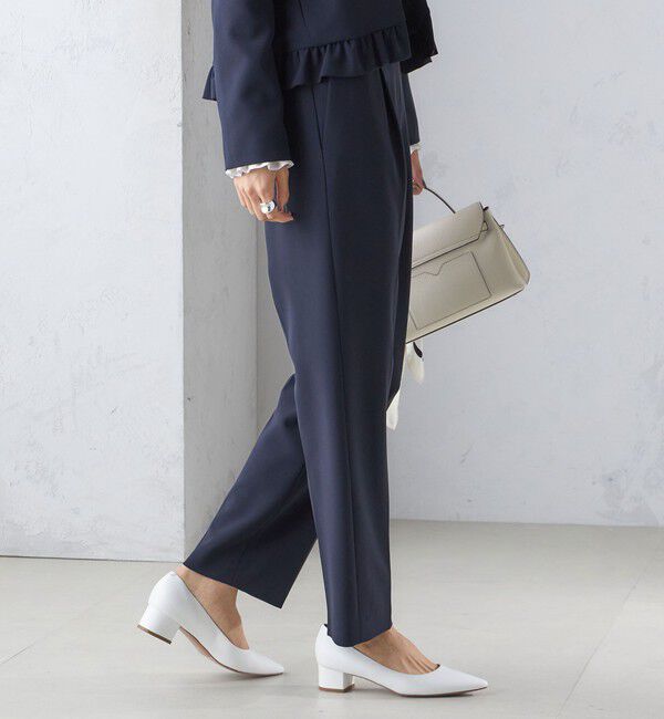 SHIPS for women「〈手洗い可能〉トリアセテート混 テーパード パンツ（セットアップ対応）」|その他|