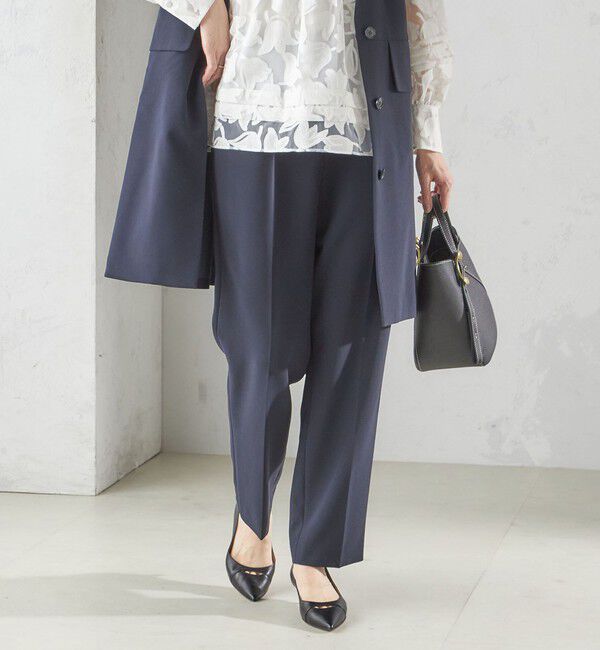 SHIPS for women「〈手洗い可能〉トリアセテート混 テーパード パンツ（セットアップ対応）」|その他|