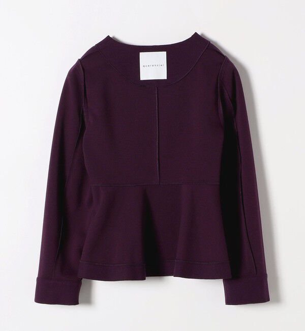 quaranciel「quaranciel: エア ニードル ペプラム ジャケット（セットアップ対応）」|ノーカラージャケット|