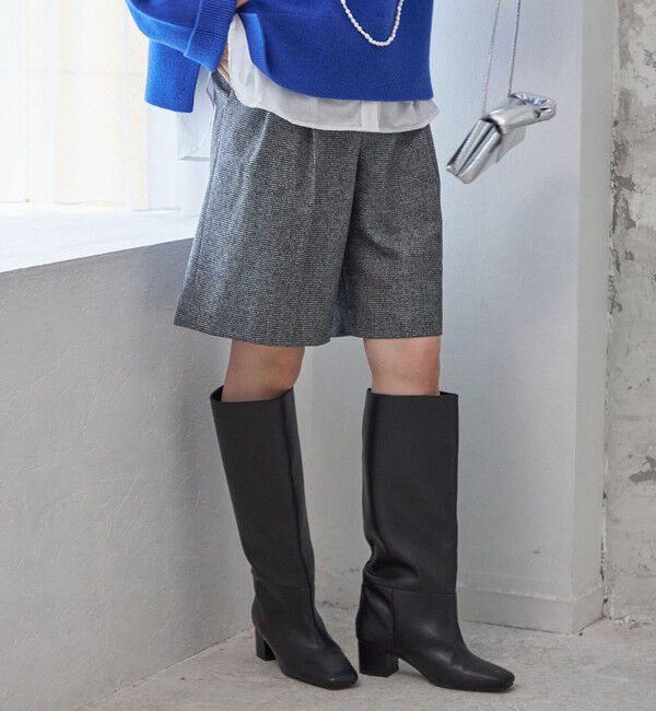 SHIPS for women「千鳥 フラノ センター プレスショート パンツ」|その他|