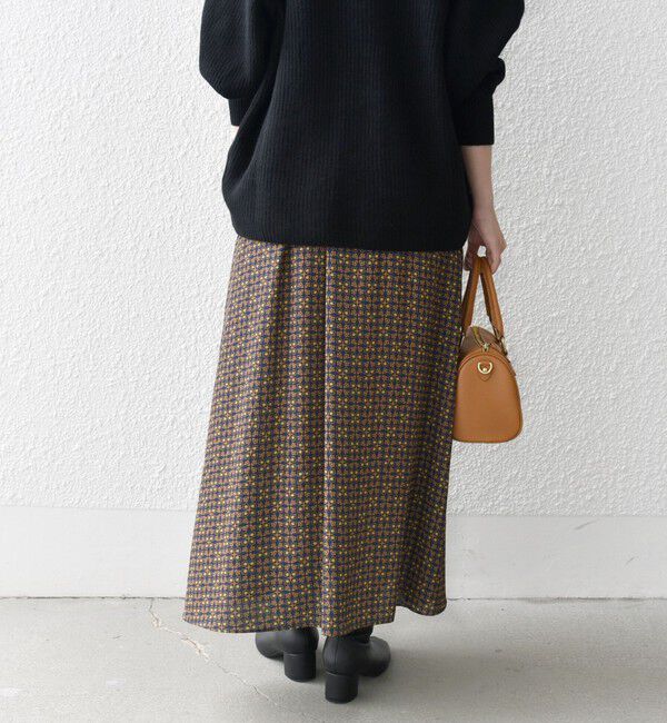 SHIPS any「SHIPS any:〈洗濯機可能〉ジオメトリック フレア ギャザー スカート」|スカート|