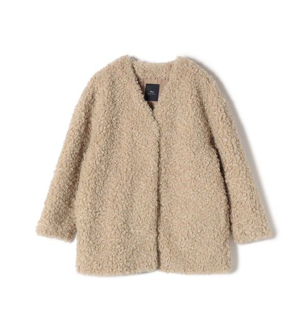 SHIPS for women「SHIPS Primary Navy Label:フェイク ファー ブルゾン」|その他|キャメル