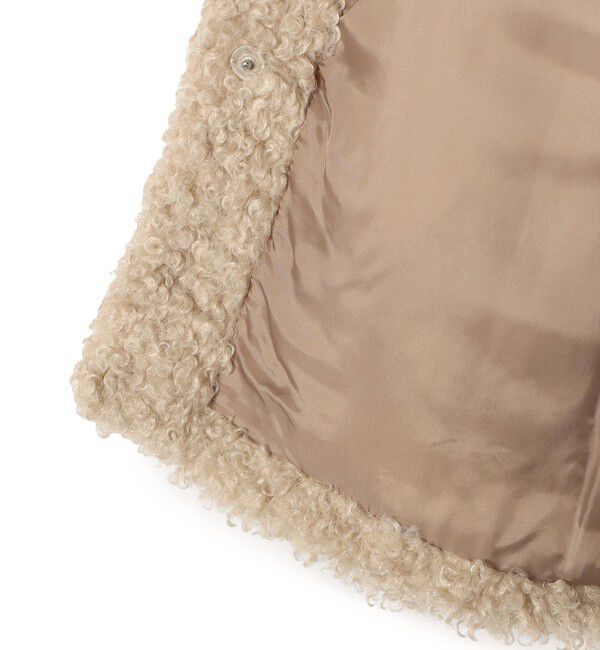 SHIPS for women「SHIPS Primary Navy Label:フェイク ファー ブルゾン」|その他|