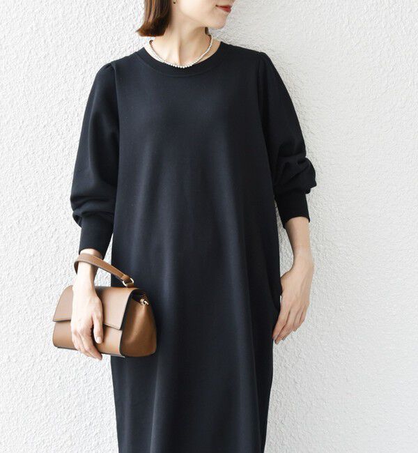 SHIPS any「【WEB限定】SHIPS any: USAコットン 裏起毛 パフ スリーブ ワンピース 2」|ワンピース|