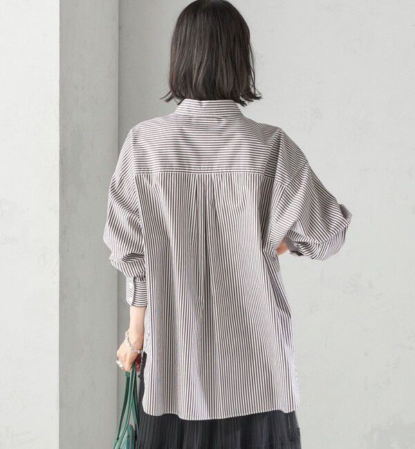 SHIPS for women「〈洗濯機可能〉ピン オックス 刺繍 シャツ」|シャツ・ブラウス|