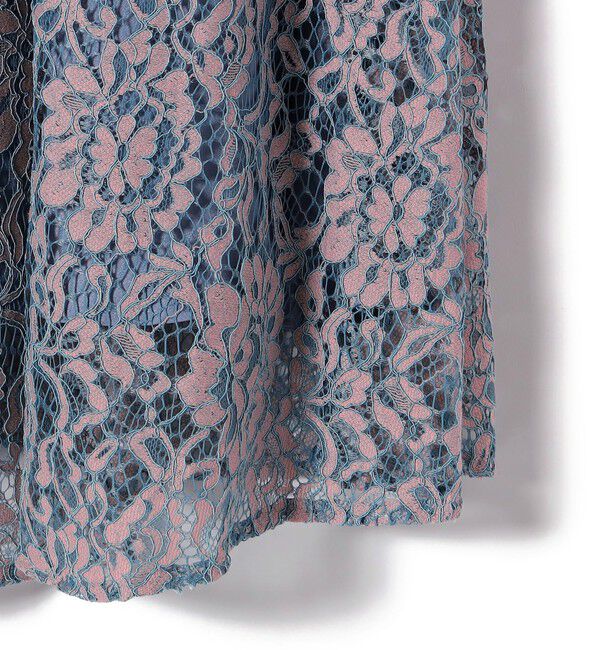 SHIPS for women「〈結婚式・パーティ〉kaene:パイピング レース Aライン ワンピース」|ワンピース|