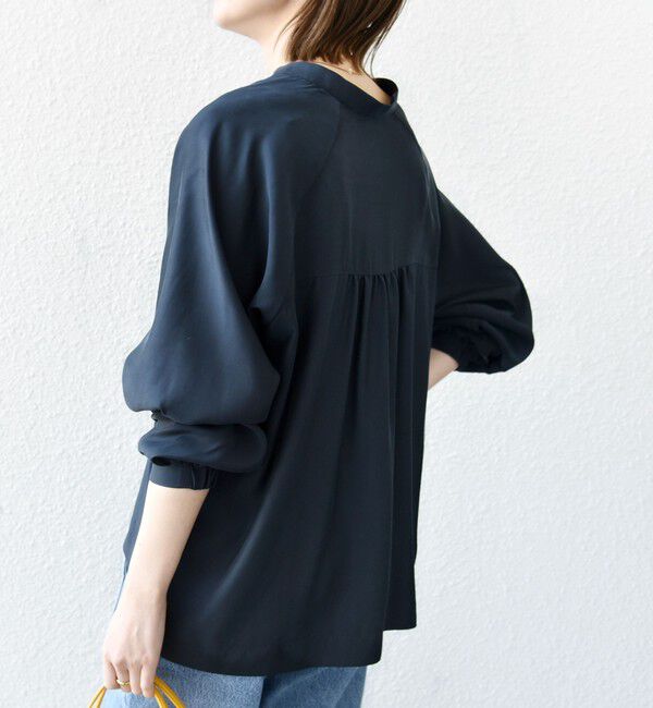 SHIPS for women「〈手洗い可能〉メタル ボタン シャンブレー ブラウス」|シャツ・ブラウス|