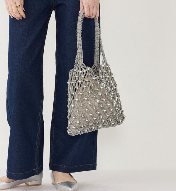 SHIPS Colors 「SHIPS Colors:メタルビーズ コード トート◇」|トートバッグ|