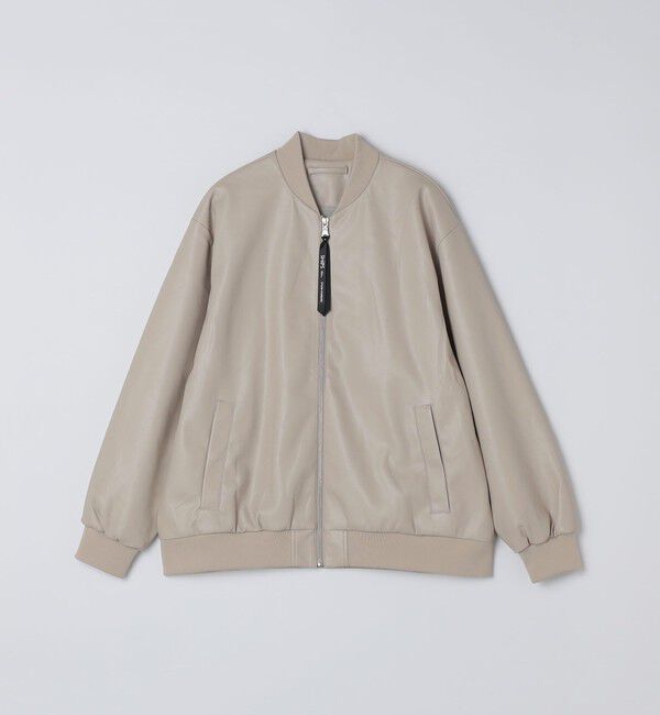 SHIPS Colors 「SHIPS Colors:合成皮革 ボマー ジャケット◇」|ブルゾン・スタジャン|