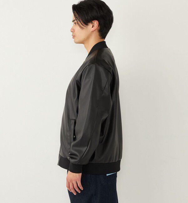 SHIPS Colors 「SHIPS Colors:合成皮革 ボマー ジャケット◇」|ブルゾン・スタジャン|