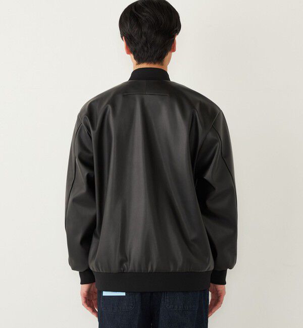 SHIPS Colors 「SHIPS Colors:合成皮革 ボマー ジャケット◇」|ブルゾン・スタジャン|