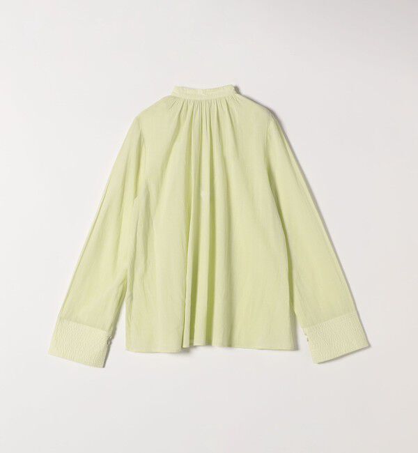 SHIPS any「SHIPS any:〈洗濯機可能〉シアー ボイル ボタン マオカラー シャツ」|シャツ・ブラウス|