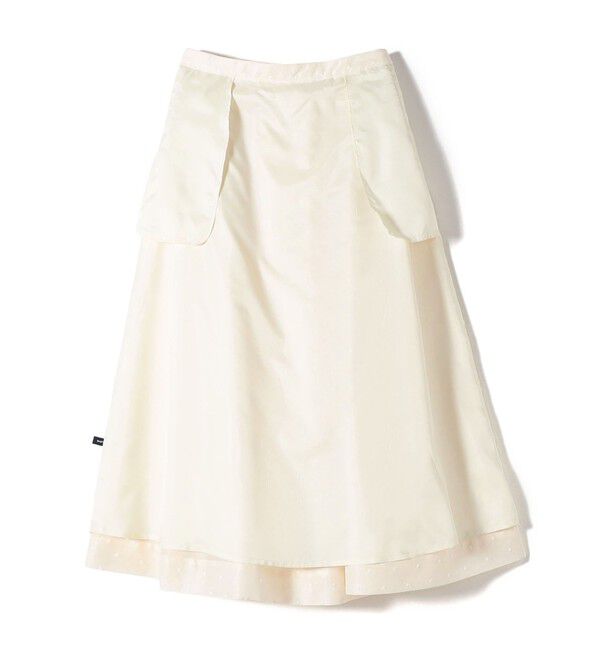 SHIPS for women「〈手洗い可能〉オーガンジー ドット 刺繍 フレア スカート」|スカート|