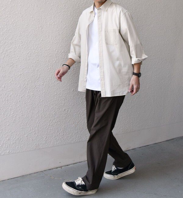 SHIPS any「SHIPS any:〈洗濯機可能〉コットン/リネン ７分袖 レギュラー シャツ 25SS◇」|シャツ・ブラウス|