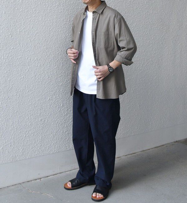 SHIPS any「SHIPS any:〈洗濯機可能〉コットン/リネン ７分袖 レギュラー シャツ 25SS◇」|シャツ・ブラウス|