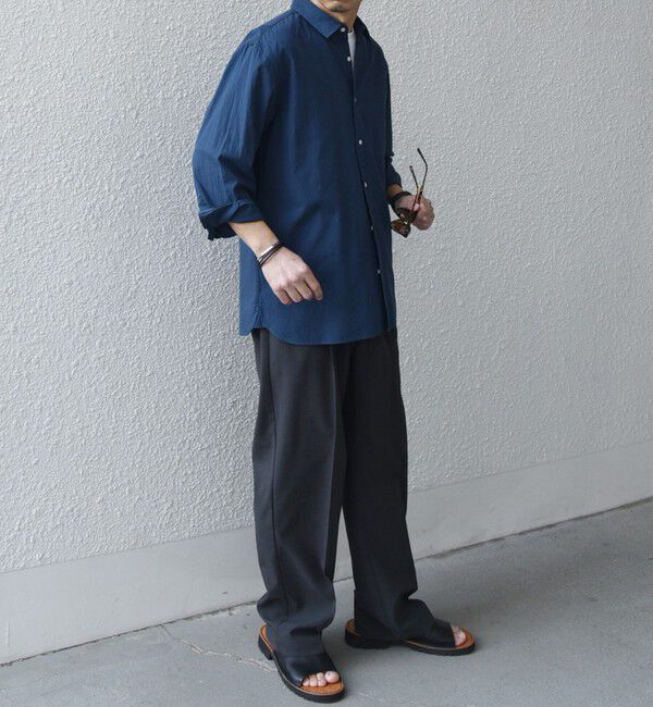 SHIPS any「SHIPS any:〈洗濯機可能〉コットン/リネン ７分袖 レギュラー シャツ 25SS◇」|シャツ・ブラウス|