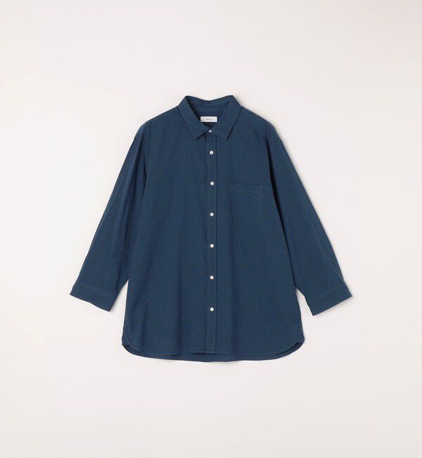 SHIPS any「SHIPS any:〈洗濯機可能〉コットン/リネン ７分袖 レギュラー シャツ 25SS◇」|シャツ・ブラウス|
