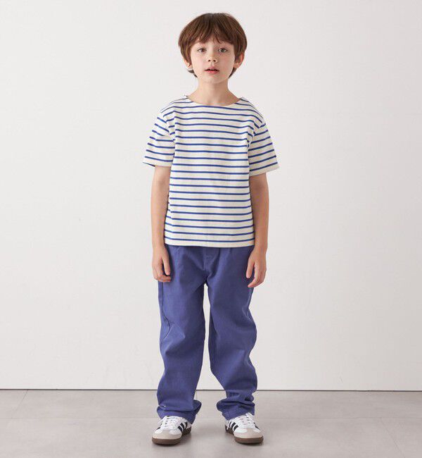 SHIPS any「SHIPS any:  マリンボーダー ボートネック Tシャツ<KIDS>」|Tシャツ・カットソー|