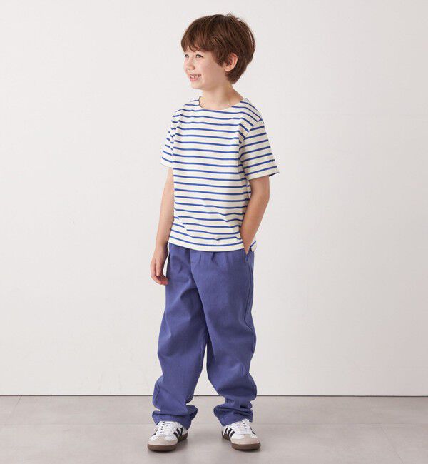 SHIPS any「SHIPS any:  マリンボーダー ボートネック Tシャツ<KIDS>」|Tシャツ・カットソー|